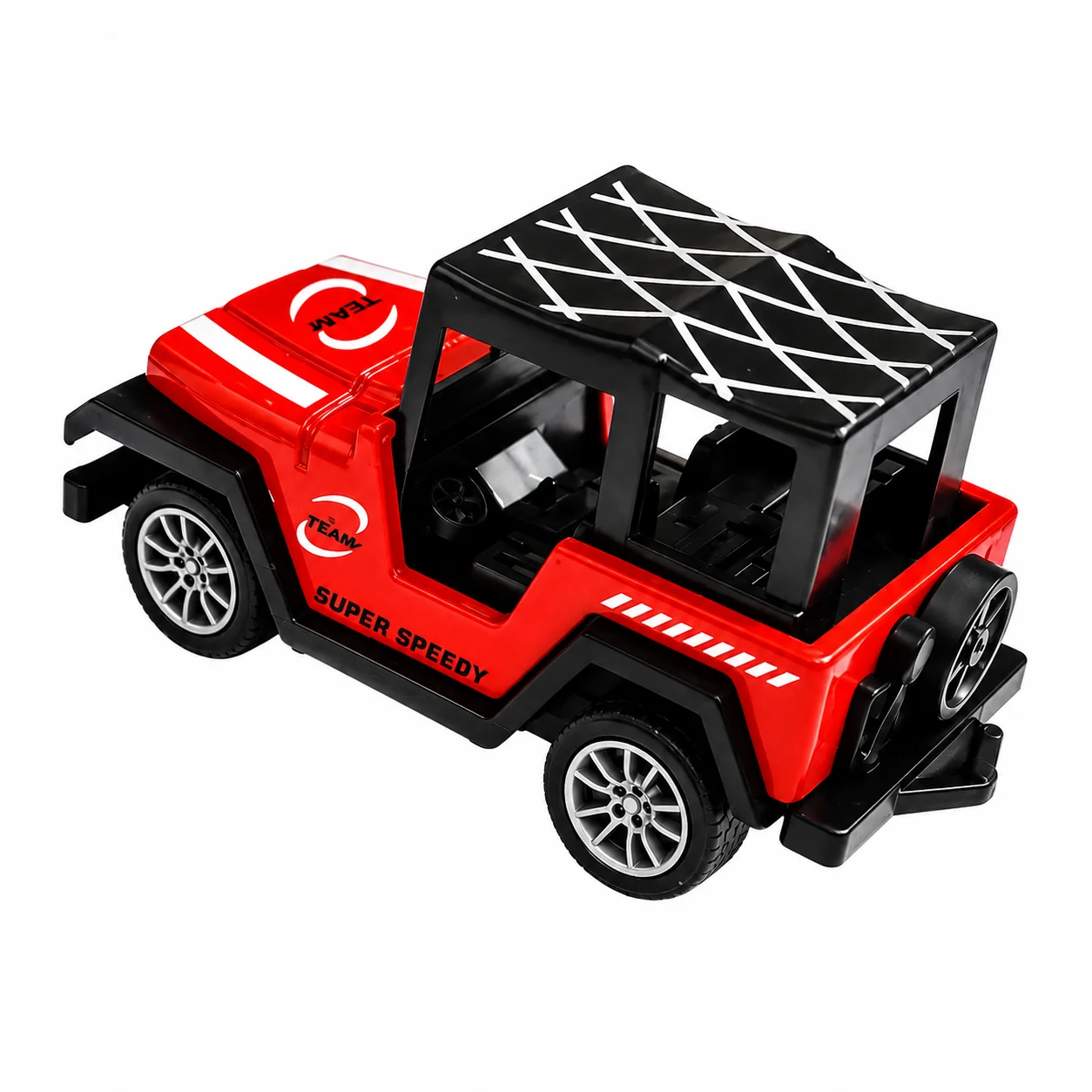 Die cast Metal Pull Back Sports Toy Jeep - Red