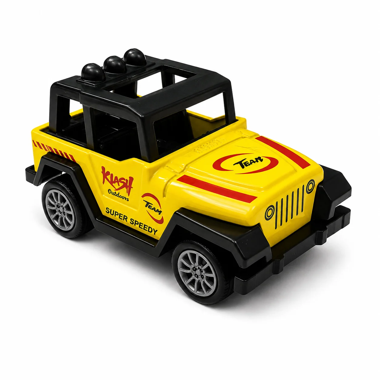 Die cast Metal Pull Back Sports Toy Jeep - Yellow