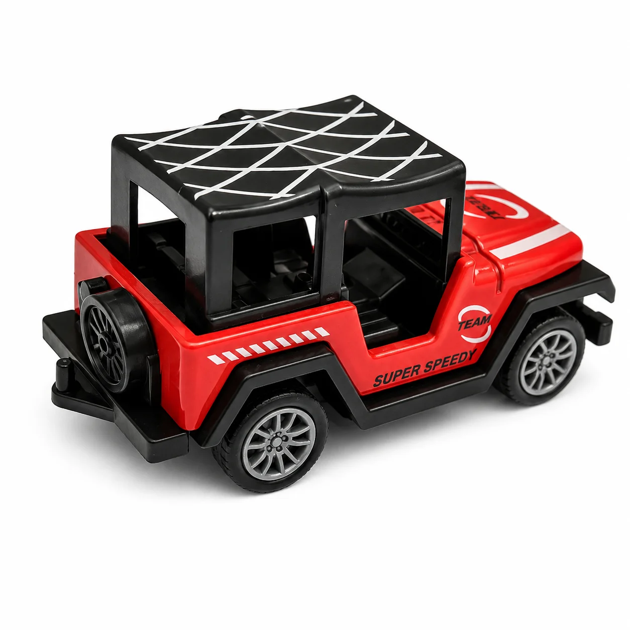 Die cast Metal Pull Back Sports Toy Jeep - Red