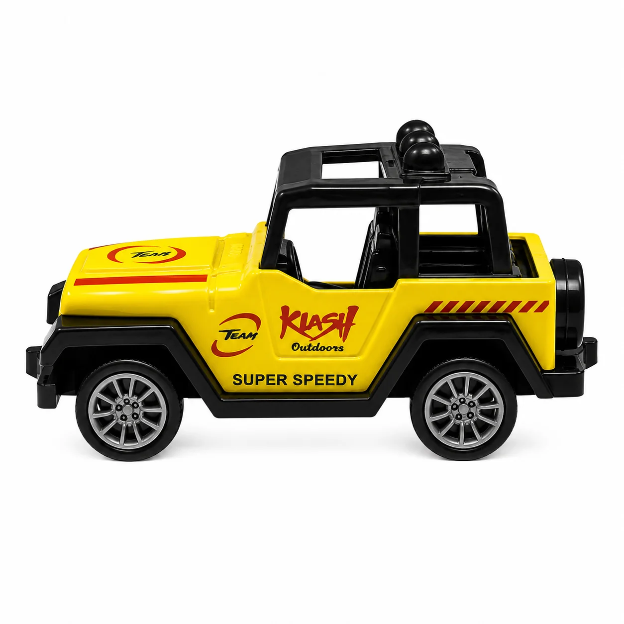 Die cast Metal Pull Back Sports Toy Jeep - Yellow