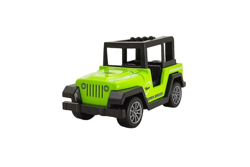 Die cast Metal Pull Back Sports Toy Jeep - Green