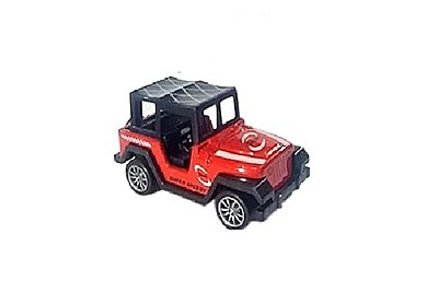 Die cast Metal Pull Back Sports Toy Jeep - Red