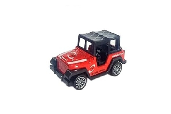 Die cast Metal Pull Back Sports Toy Jeep - Red