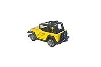 Die cast Metal Pull Back Sports Toy Jeep - Yellow