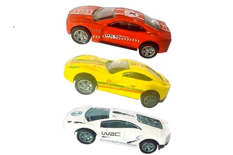 Die cast Metal Pull Back Sports Toy Car - Pack of 3