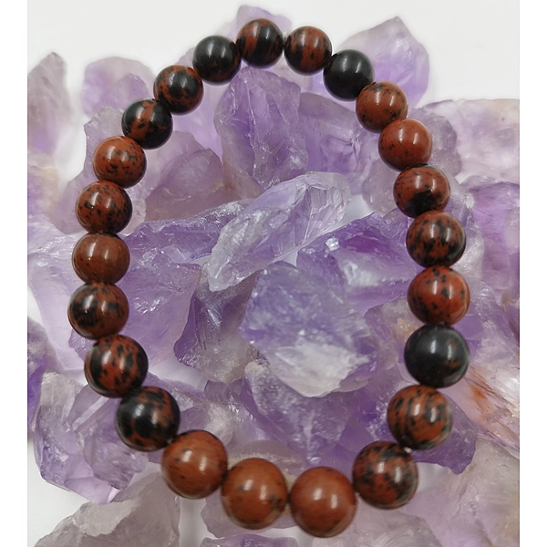 Pulsera de Obsidiana Caoba