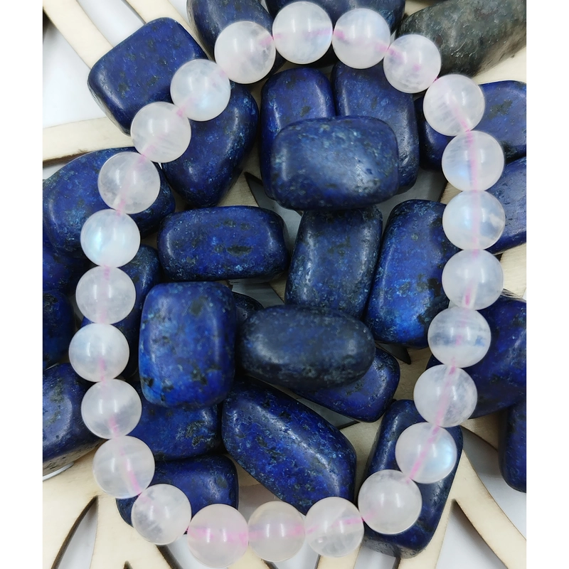 Pulsera de Piedraluna Rosa