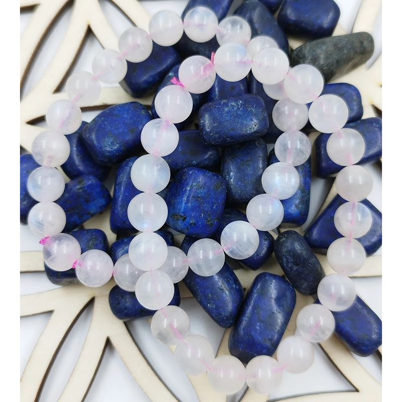 Pulsera de Piedraluna Rosa