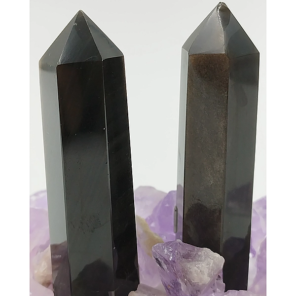 Punta de Obsidiana Plateada