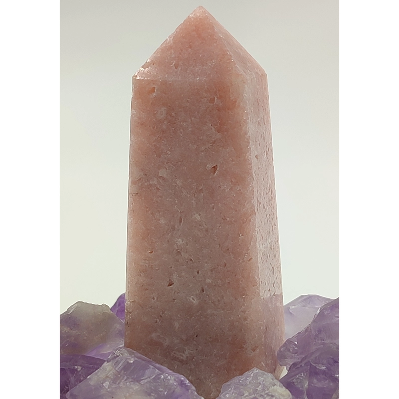 Punta Obelisco Amatista Rosa