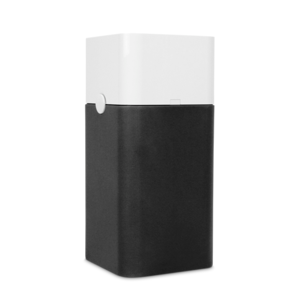 The 360-degree air intake at the base of the Blueair Pure Blue 121 Air Purifier. The 360-degree air intake at the base of the Blueair Pure Blue 121 Air Purifier.