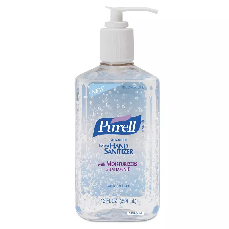 PURELL Advanced Instant Hand Sanitizer, 12 oz Pump Bottle