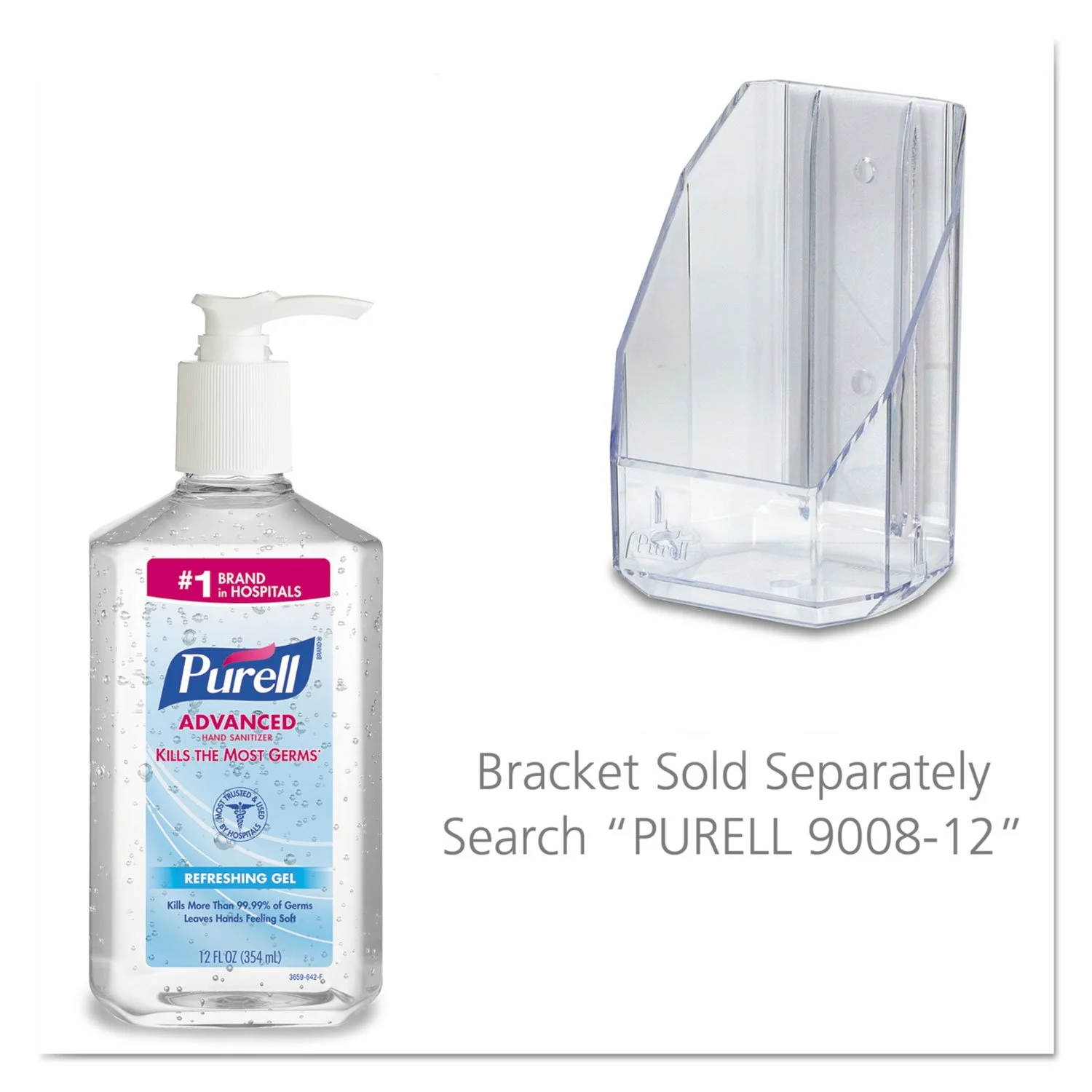 PURELL Advanced Instant Hand Sanitizer, 12 oz Pump Bottle