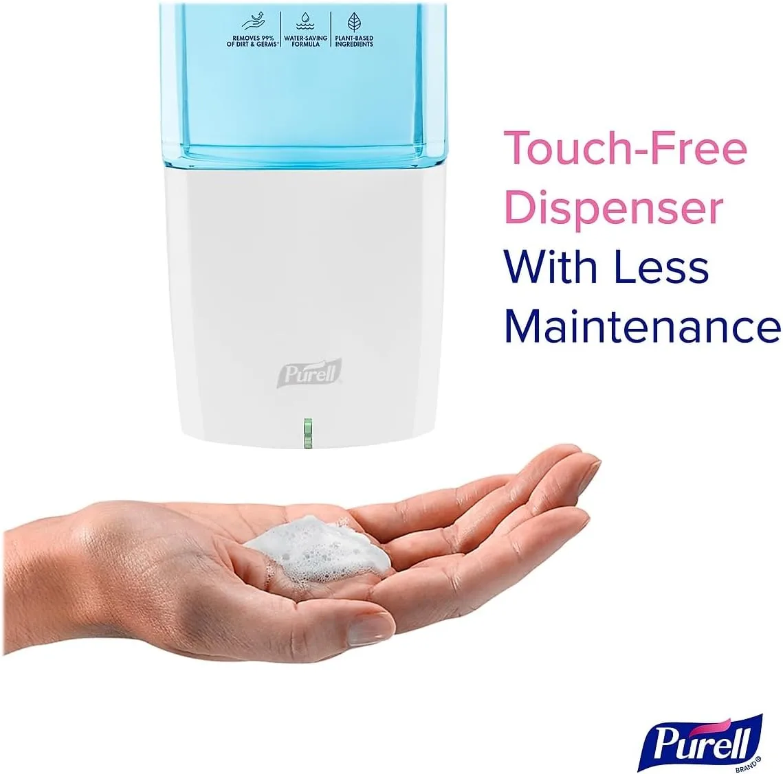 PURELL Healthy Soap ES10 Automatic Wall-Mounted Hand Soap Dispenser, White (8330-E1)
