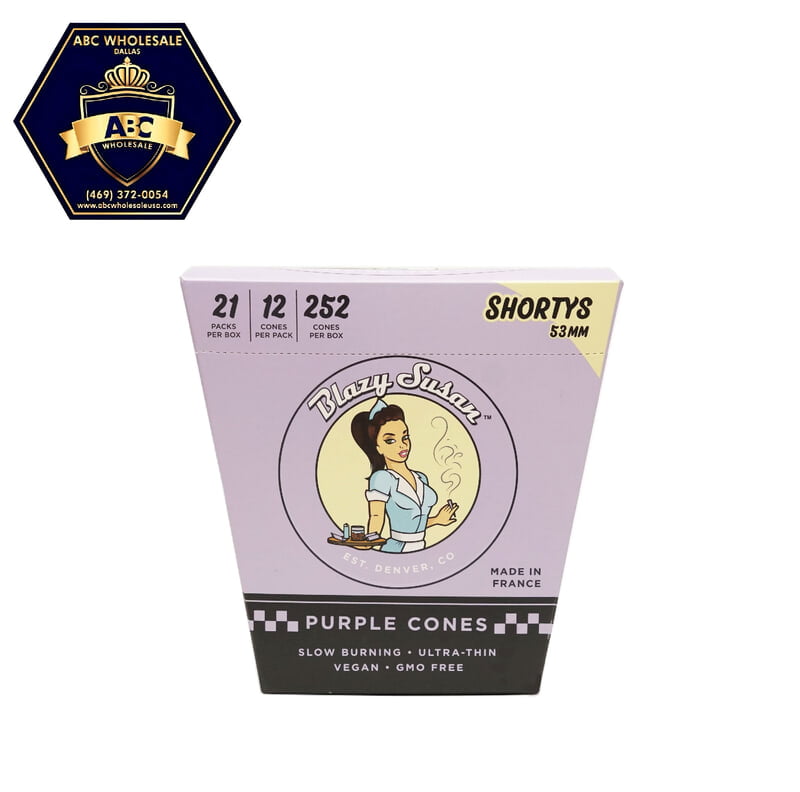 BLAZY SUSAN PURPLE 53MM SHORTYS 12PK 21CT