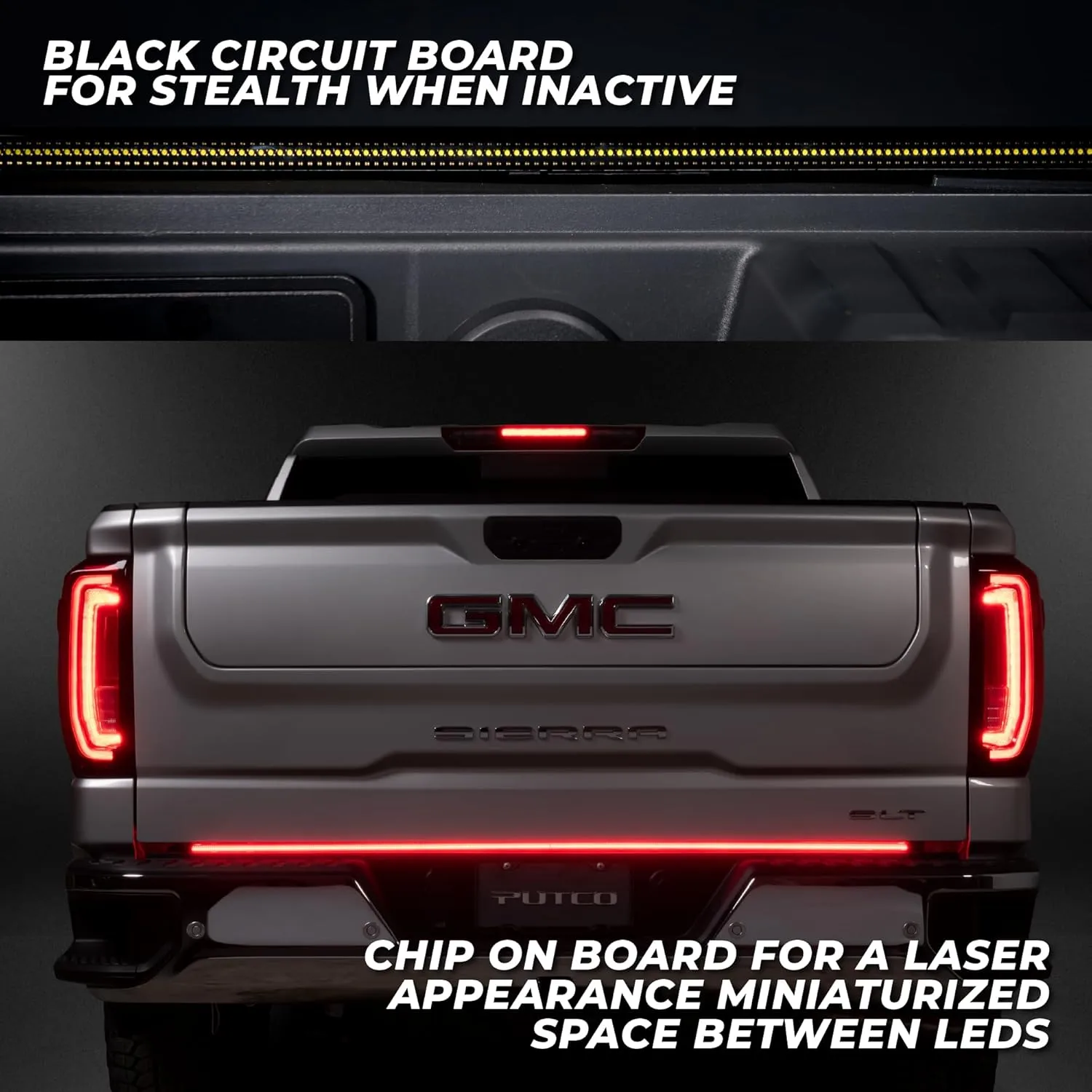 Putco 48" Blade LED Tailgate Light Bar Red, Amber & White LEDs & Plug-N-Play Harness - Fits Hyundai Santa Cruz 2022-2024