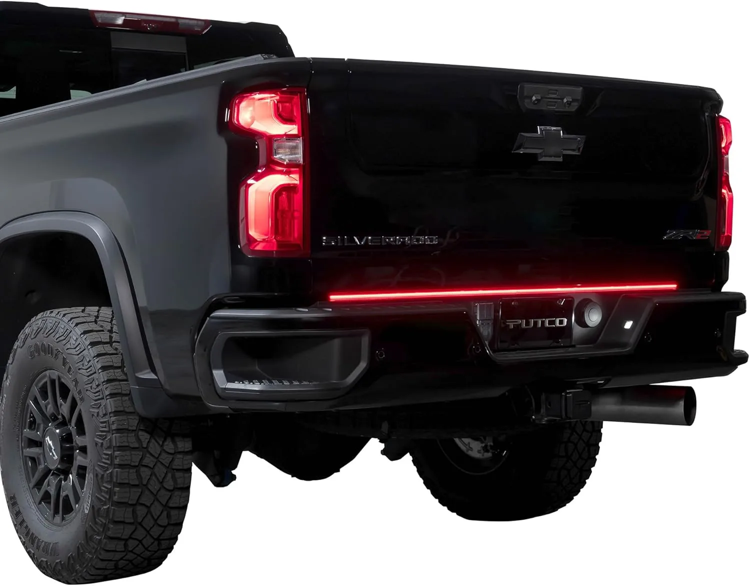Putco 60" Blade LED Tailgate Light Bar Red/Amber/White LEDs & Plug-N-Play Quick Connect Harness - Fits Chevy Silverado/GMC Sierra 2020-2026