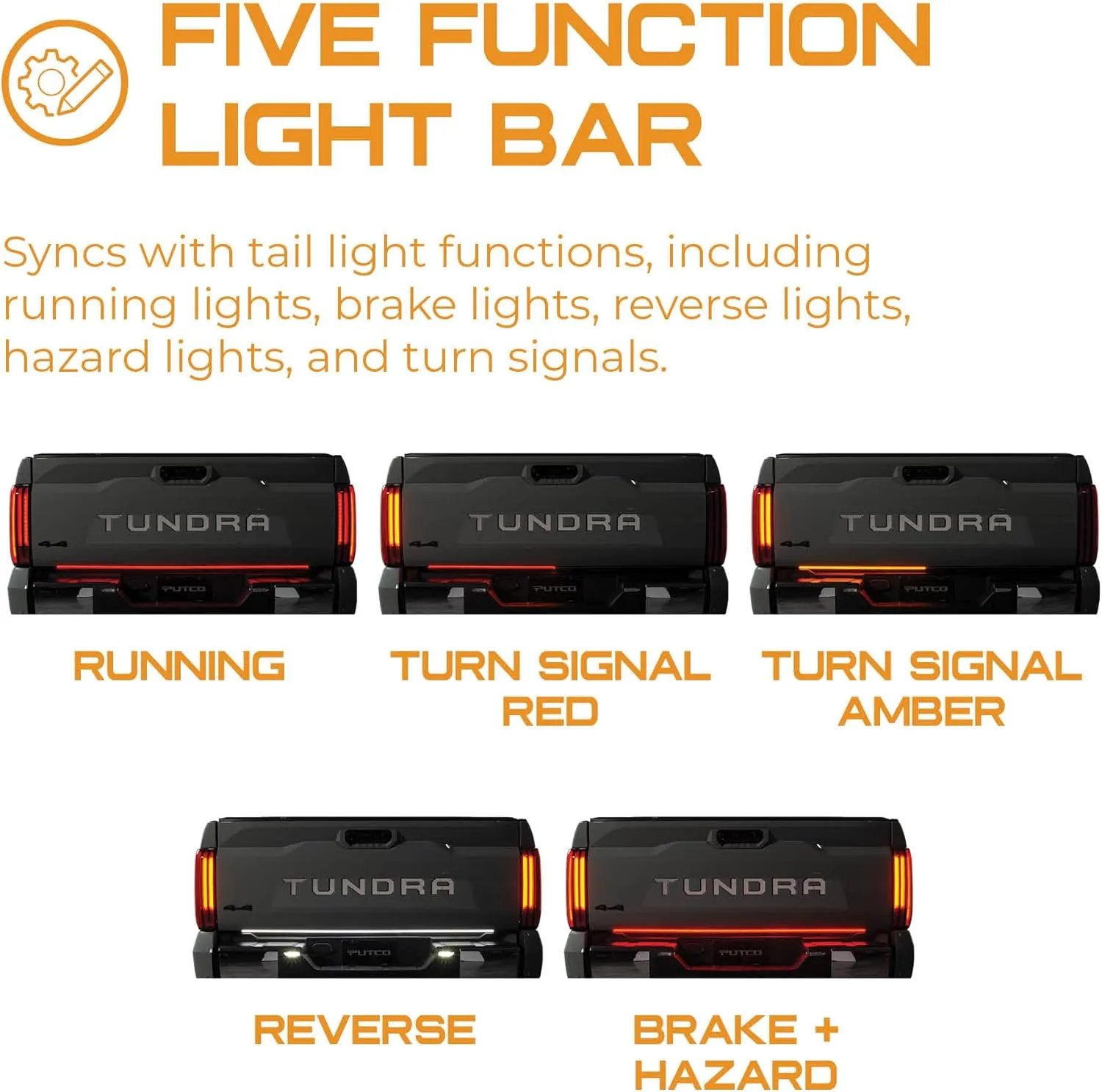 PUTCO Blade/Switch Blade LED Tailgate Light Bar