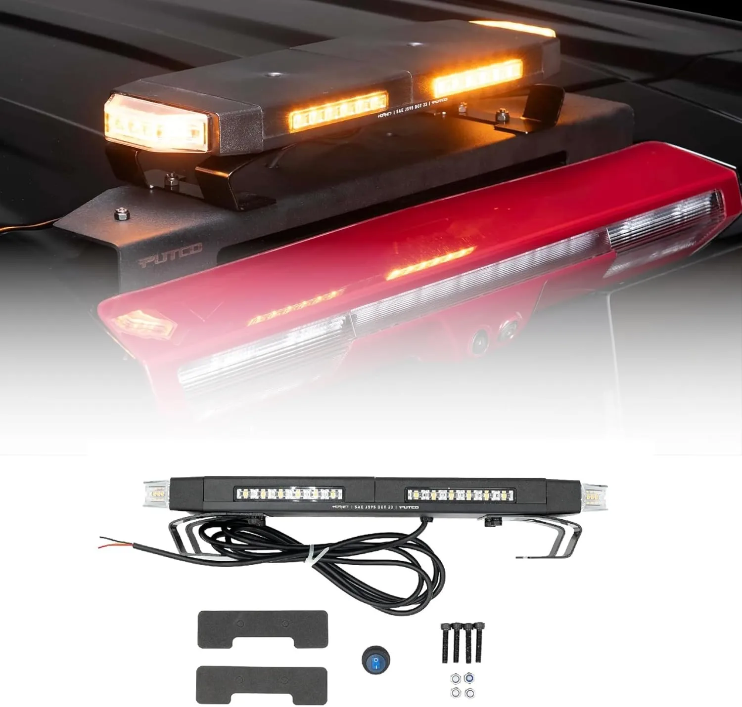 Putco Hornet 950116 16 in LED Light Bar - Amber