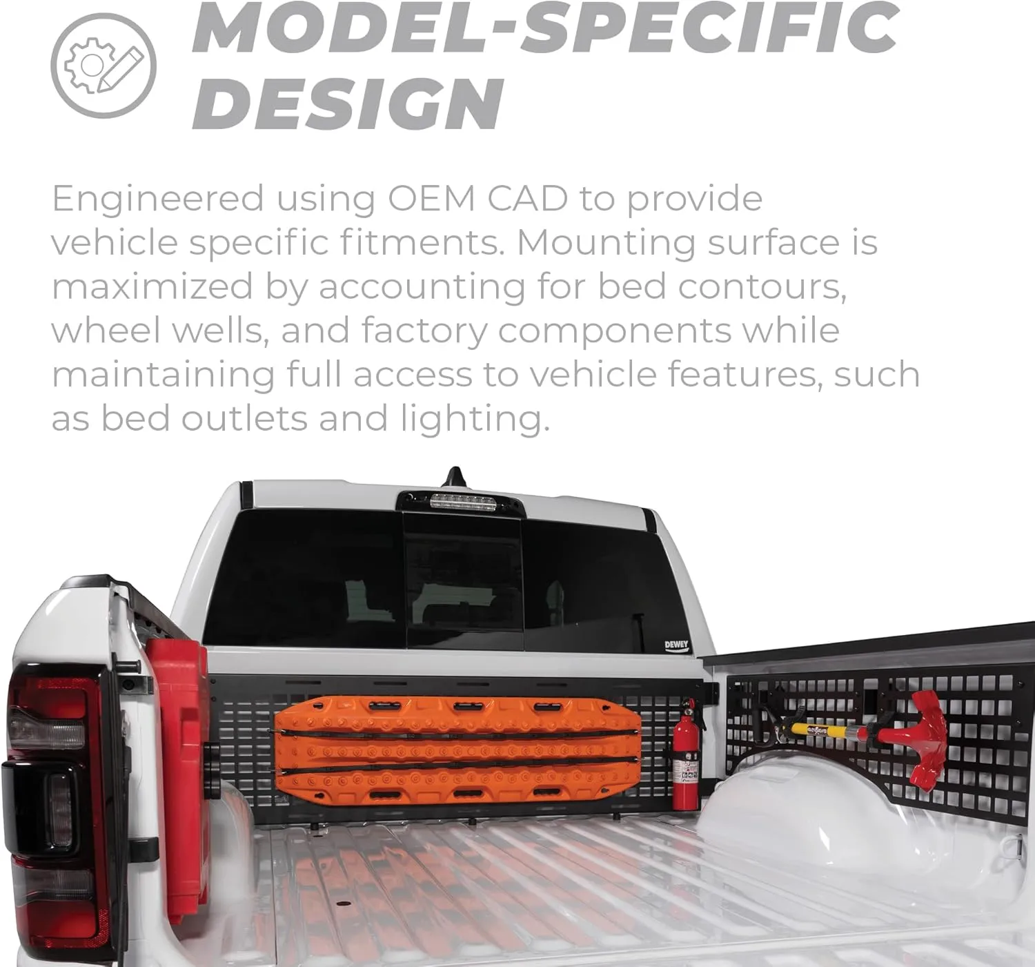 Putco Truck Bed Driver Side MOLLE Panel - Fits Dodge Ram Trucks 2019-2026 6'4'' Bed