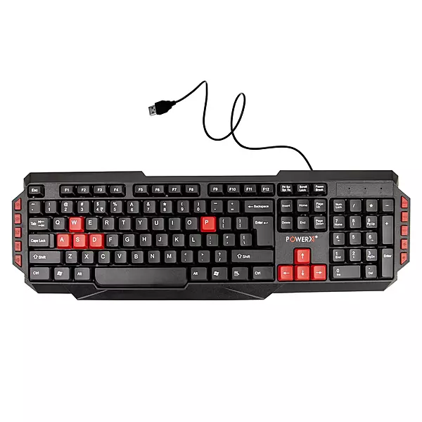 POWER X USB WIRED KEYBOARD MODEL- PWX-REDROCK-700