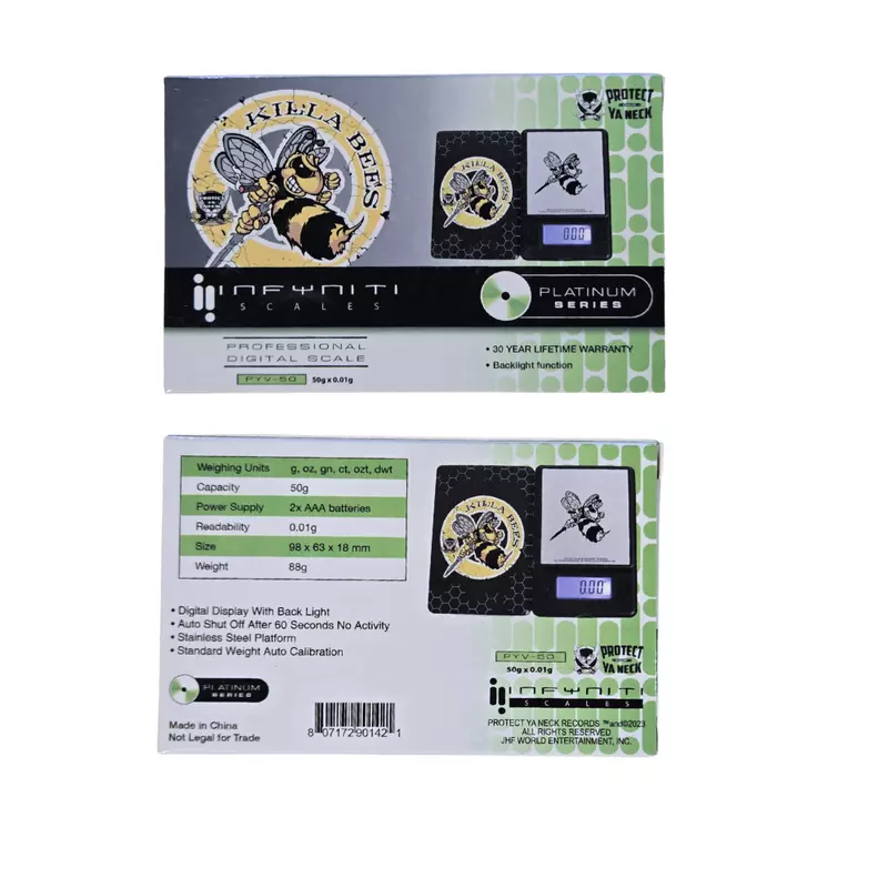 Scales Infiniti Protect Ya Neck Killa bees [0.01 X 50G]