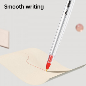 DELI Q1 FINE-POINT BIROS 0.7MM RED