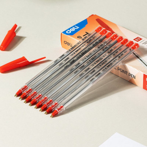 DELI Q1 FINE-POINT BIROS 0.7MM RED