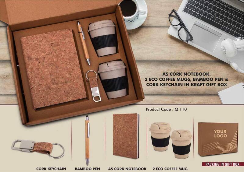 EcoSet 4: Set of A5 Cork notebook