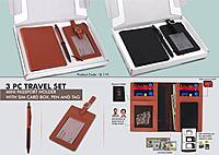 3 pc Travel set: Mini Passport holder