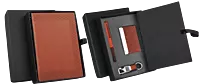 Compact 4 pc Tan gift set: A5 size Notebook