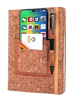 Notebook Gift set Eco: Cork A5 Notebook With Bamboo