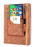 Notebook Gift set Eco: Cork A5 Notebook With Bamboo