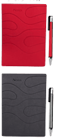 Ribbon Notebook Gift set: A5 Ribbon Notebook With Classy Metal Pen