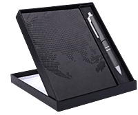 Globe Notebook Gift set: A5 Globe Notebook With Pen