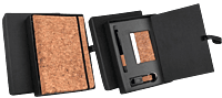 Compact 4 pc Cork gift set: Cork Notebook