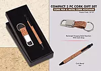 Compact 2 Pc Cork Gift Set: