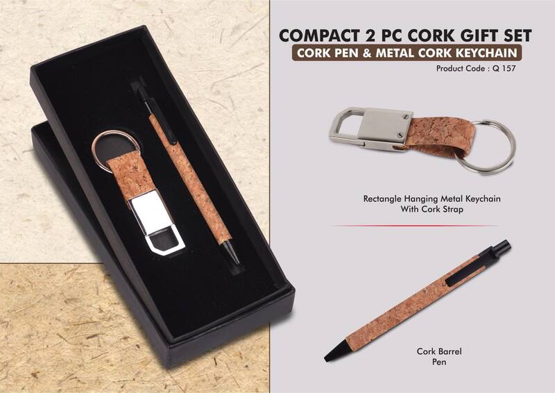 Compact 2 Pc Cork Gift Set: