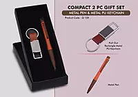 Compact 2 Pc Tan Gift Set: