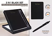 2 in 1 Black Set: Timeless notebook