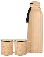 3 pc Eco Gift Set : Insulated Square Eco Steel bottle