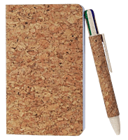 Mini Eco Set: Pocket Cork notebook with Cork 4 refill pen in Eco Gift Box