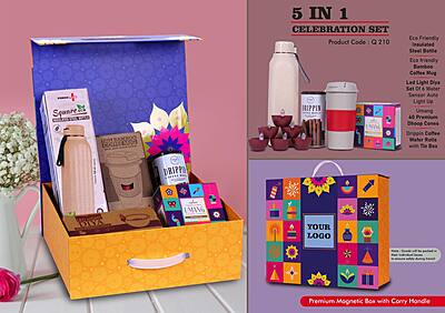 Celebration Set of 5: Square Eco Insulated Bottle