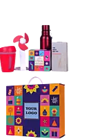 Celebration Set of 5: USB Table Fan, Cashew Gift Pack