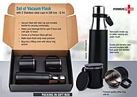 Set of Vacuum Flask with 2 Stainless steel cups in Gift box