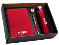 4 in 1 set: Steel bottle, Metal pen,