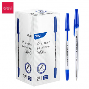 DELI Q6 CLASSIC BALL-POINT PEN 0.7MM BLU