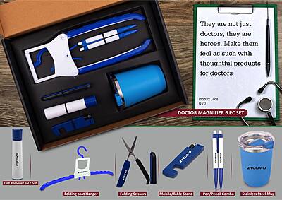 Doctor Mug set: Folding Coat hanger, Lint remover,