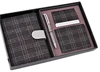 Tweed Gray Set of 4: Multi use Passport holder,