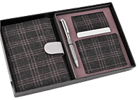 Tweed Gray Set of 4: Multi use Passport holder,